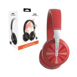 Wireless Hifi Stereo Headphones 958BT with LED Red Wireless Hifi Stereo Headphones 958BT with LED Red